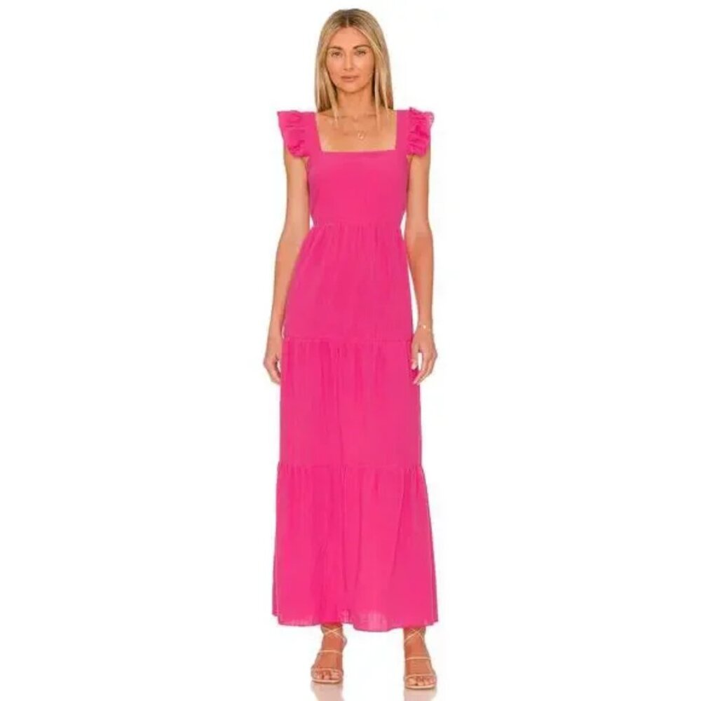 x REVOLVE Peaches Linen Dress